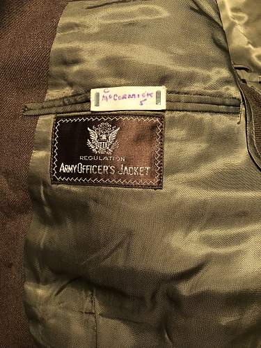 WW2 US Artillery Officer's Ike Jacket