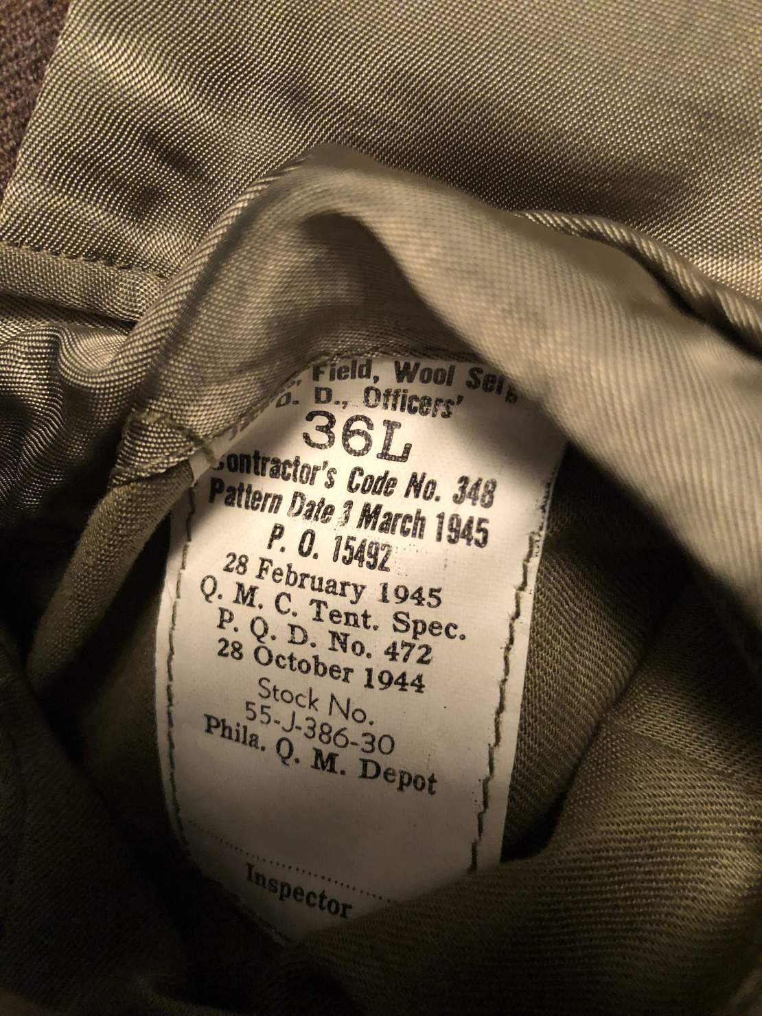 Question WW2 US Artillery Officer's Ike Jacket