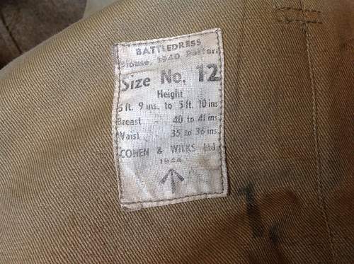 Original wwII British 7th Armour Battle dress ???