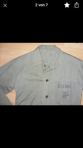 Original USMC uniform from WW2