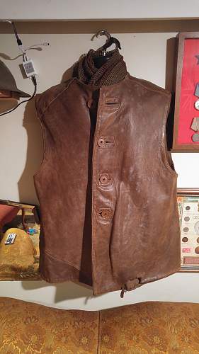 British made Canadian Issued Leather Jerkin