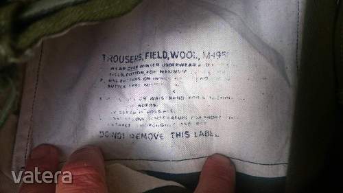 M1951 Wool Field Trousers