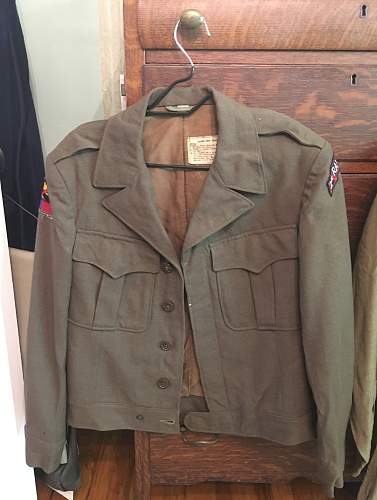 2nd Rangers / 4th armored division Ike jacket