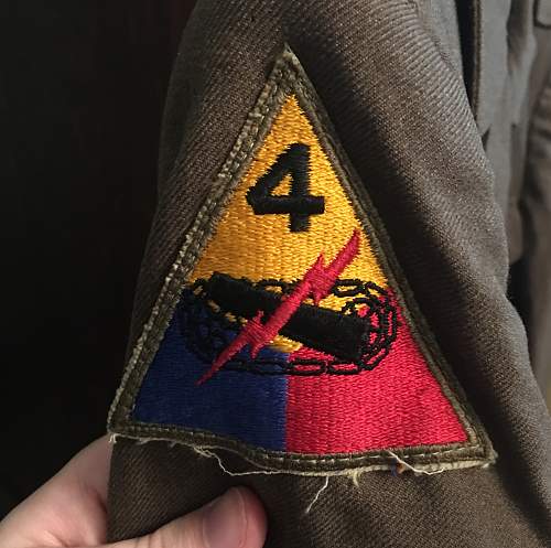 2nd Rangers / 4th armored division Ike jacket