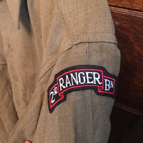 2nd Rangers / 4th armored division Ike jacket