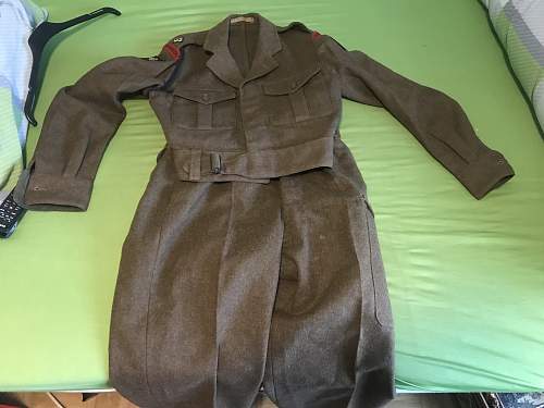 Royal Engineers 1949 Pattern uniform made 1956