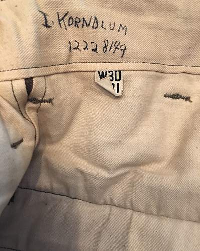 Named WW2 barebones &quot;10th mountain division&quot; winter EM uniform