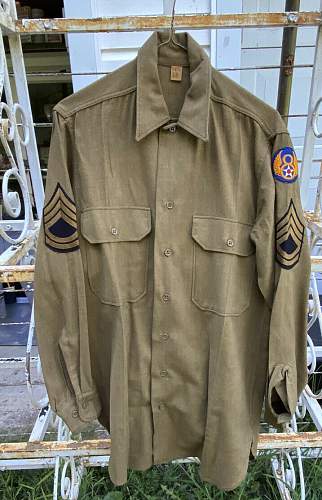 USAAF 8th Air Force TSgt wool shirt