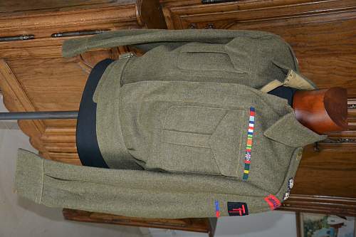 Canadian made (1943) BD blouse : Lt Col, Royal Engineers, 50th (Northumbrian) Division