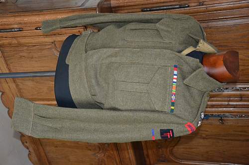 Canadian made (1943) BD blouse : Lt Col, Royal Engineers, 50th (Northumbrian) Division