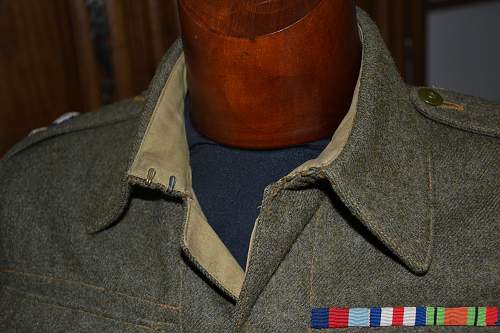 Canadian made (1943) BD blouse : Lt Col, Royal Engineers, 50th (Northumbrian) Division