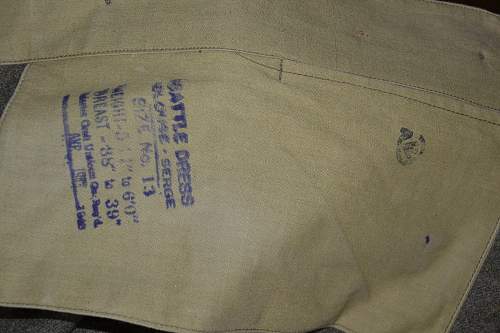 Canadian made (1943) BD blouse : Lt Col, Royal Engineers, 50th (Northumbrian) Division