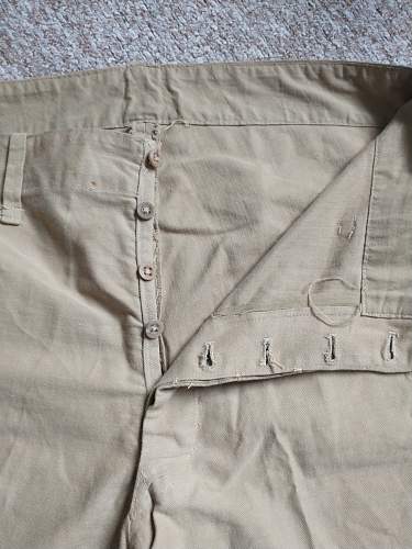 British Khaki Drill Shorts Identification