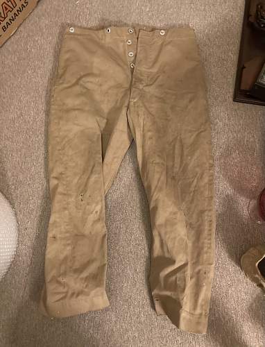 British Khaki Drill Shorts Identification