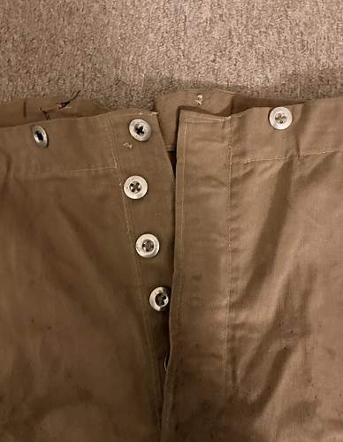 British Khaki Drill Shorts Identification