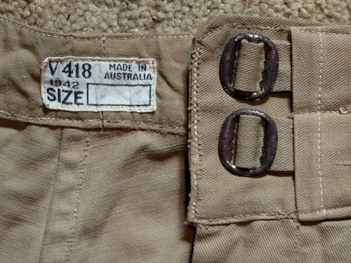 British Khaki Drill Shorts Identification