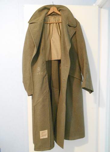 New Zealand Great coat, Dismounted, 1940 pattern