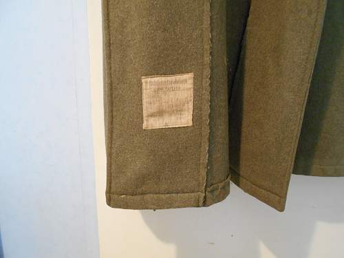 New Zealand Great coat, Dismounted, 1940 pattern