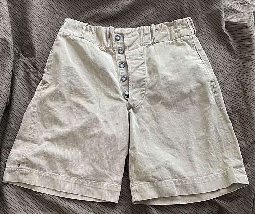 British Khaki Drill Shorts Identification