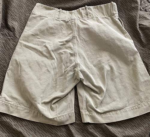 British Khaki Drill Shorts Identification