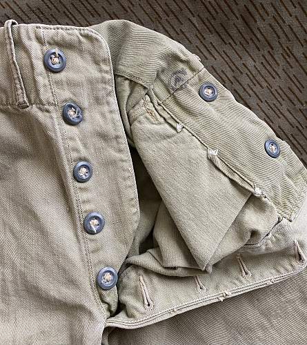 British Khaki Drill Shorts Identification