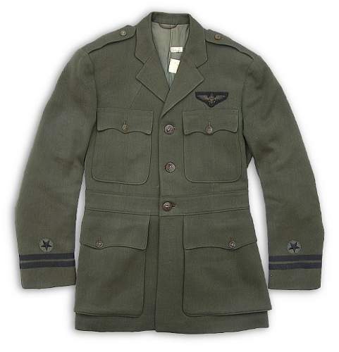 USMC WWII Marine Alpha uniform with black star on sleeve