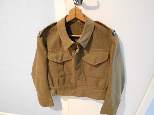 1942 New Zealand Battledress blouse &amp; trousers with provenance