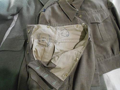 1942 New Zealand Battledress blouse &amp; trousers with provenance