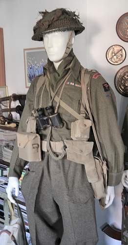 British battledress in 1944 - was it common to wear blouses and trousers of different shades?