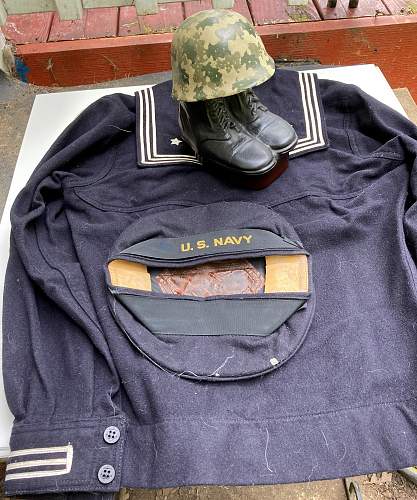 USN jacket and cap - Seabees