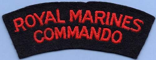 HELP ON  Royal Marine Commando cloth patches