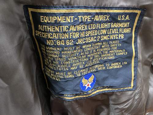 Leather flight Jacket
