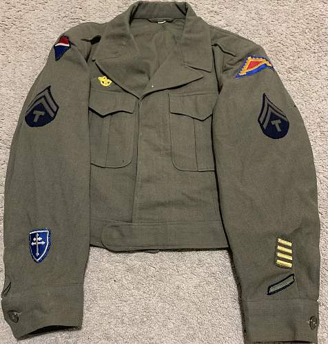 12th US Army Group/7th US Army Ike Jacket.