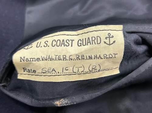WW2 USCG Named Coxswains Mate uniform