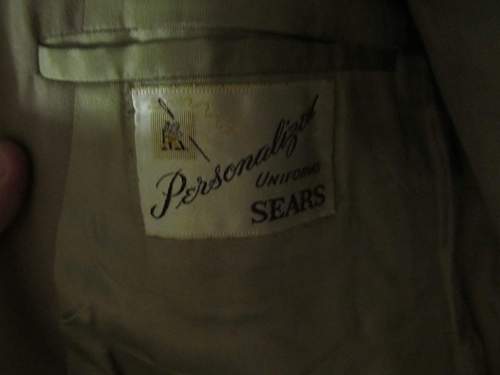 Tailor-made Navy Chief Petty Officer's jacket w/Bullion insignia