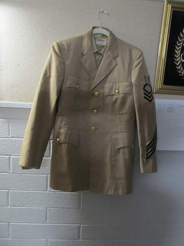 Tailor-made Navy Chief Petty Officer's jacket w/Bullion insignia