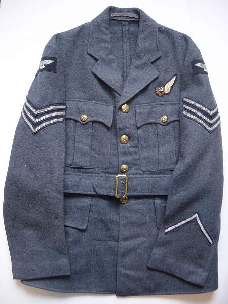 RAF Sgt Air Gunners service dress jacket