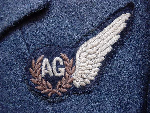 RAF Sgt Air Gunners service dress jacket