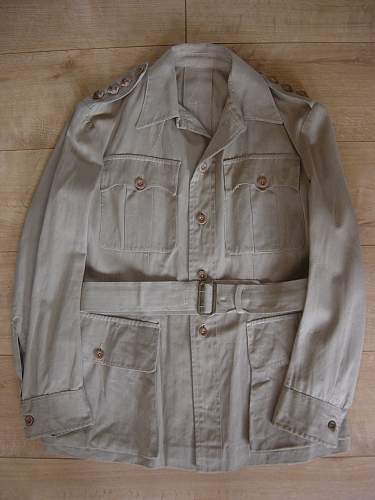 British WW2 Khaki Drill Bush Jackets