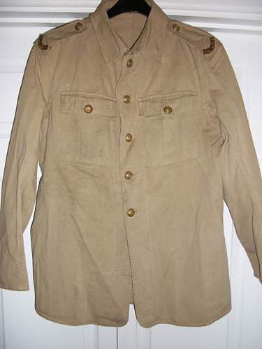 British WW2 Khaki Drill Bush Jackets