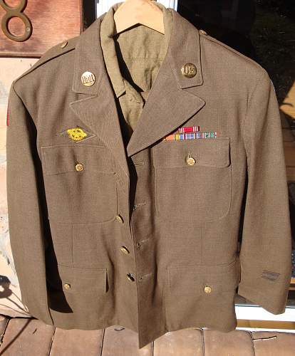 I picked up these 3 uniforms + ike jacket + wool coat
