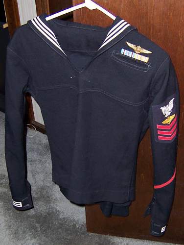 Ww2  u.s. Navy enlisted pilot uniform group