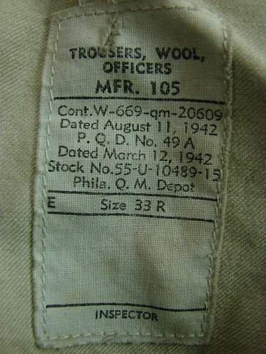 I need help with this US Officers uniform