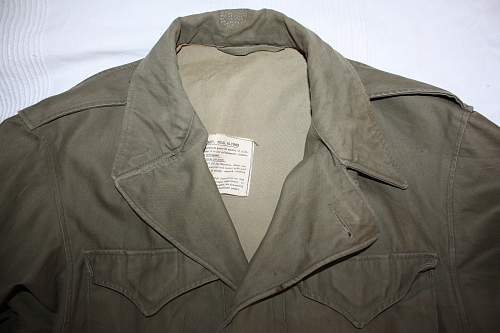 M43 Field Jacket, and possible insignia