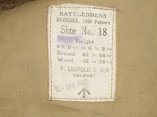 Help please with a WW2 British Army Clothing Manufacturer ( ARTHUR MILLER )