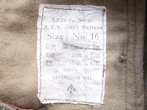 Help please with a WW2 British Army Clothing Manufacturer ( ARTHUR MILLER )