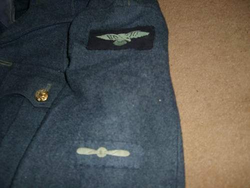 RAF War Service Dress BD blouse: whats this worth