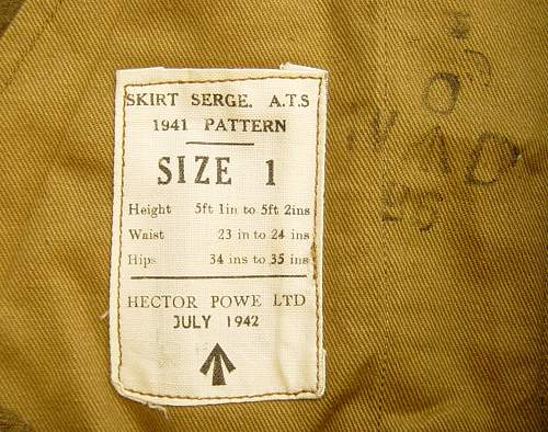 Skirt, Serge, ATS 1941 pattern