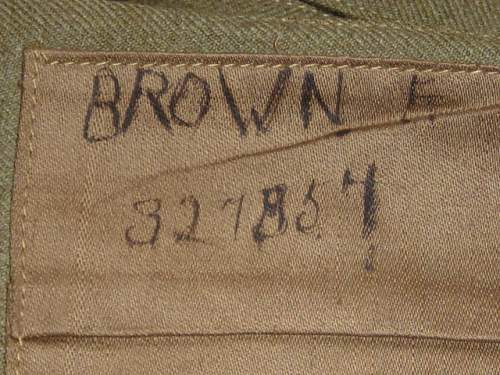 ATS Royal Army Pay Corps group: Private F. Brown W/327957.