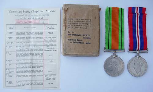 ATS Royal Army Pay Corps group: Private F. Brown W/327957.